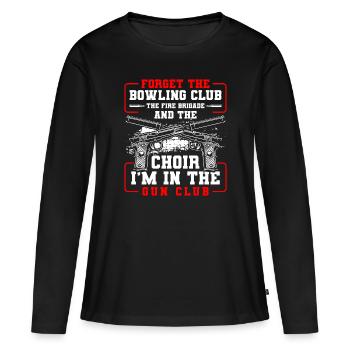 Gun Club Munitions Fun - T-shirt manches longues Premium bio Femme - noir - Devant - Julia (174cm)