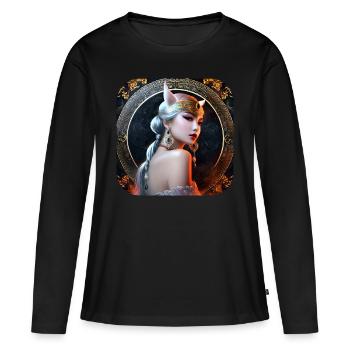 Cool Cosplay Anime Girl - Women's Premium Organic Long Sleeve Shirt - black - Front - Julia (174cm)