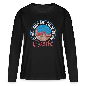 Épée Ordre Chevaleresque Ordre du Royaume - T-shirt manches longues Premium bio Femme - noir - Devant - Julia (174cm)