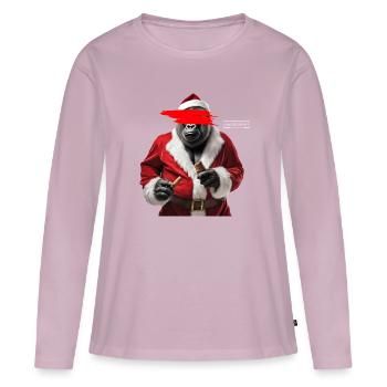 Red Gorilla - Frauen Premium Bio Langarmshirt - Altrosa - Vorne - Julia (174cm)