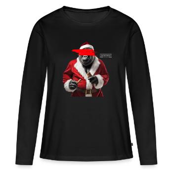 Red Gorilla - Frauen Premium Bio Langarmshirt - Schwarz - Vorne - Julia (174cm)