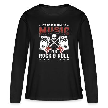 Rocker Hard Rocker Singer - Women's Premium Organic Long Sleeve Shirt - black - Front - Julia (174cm)