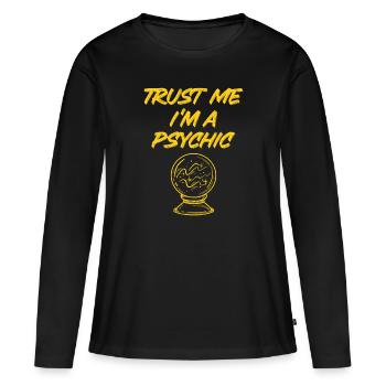 Magie psychique - T-shirt manches longues Premium bio Femme - noir - Devant - Julia (174cm)