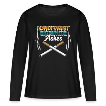 Tabak Nikotin Rauchverbot Droge - Frauen Premium Bio Langarmshirt - Schwarz - Vorne - Julia (174cm)