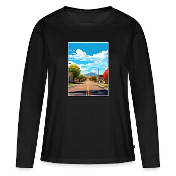 Vernal Utah affiches Vintage voyage affiche Souvenir - T-shirt manches longues Premium bio Femme - noir - Devant - Julia (174cm)