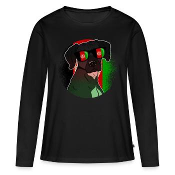 Afghanistan - T-shirt manches longues Premium bio Femme - noir - Devant - Julia (174cm)