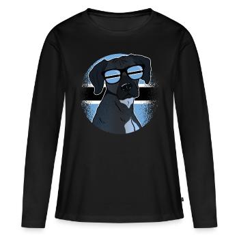Botswana - T-shirt manches longues Premium bio Femme - noir - Devant - Julia (174cm)