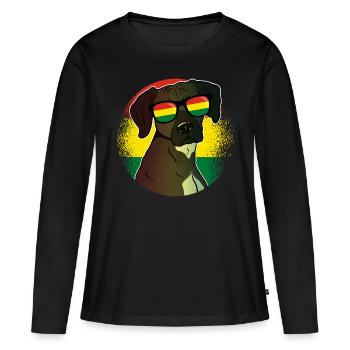 Bolivia - Women's Premium Organic Long Sleeve Shirt - black - Front - Julia (174cm)