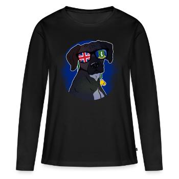 Îles Vierges britanniques - T-shirt manches longues Premium bio Femme - noir - Devant - Julia (174cm)