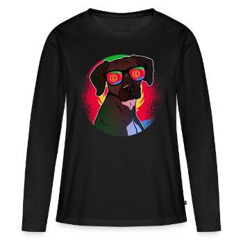 Eritrea - Frauen Premium Bio Langarmshirt - Schwarz - Vorne - Julia (174cm)