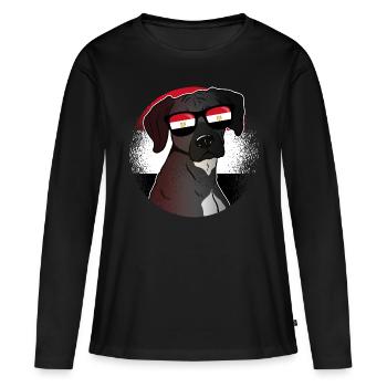 Égypte - T-shirt manches longues Premium bio Femme - noir - Devant - Julia (174cm)