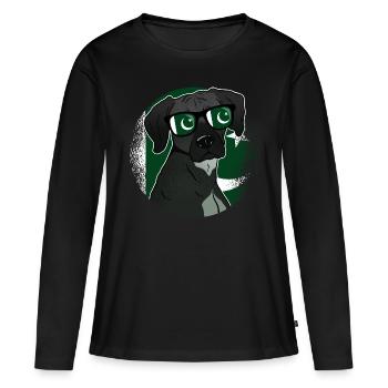 Pakistan - T-shirt manches longues Premium bio Femme - noir - Devant - Julia (174cm)