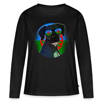 Roma - Women's Premium Organic Long Sleeve Shirt - black - Front - Julia (174cm)