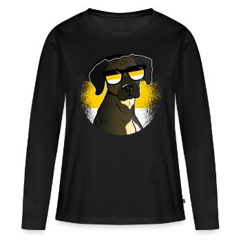 Empire russe - T-shirt manches longues Premium bio Femme - noir - Devant - Julia (174cm)