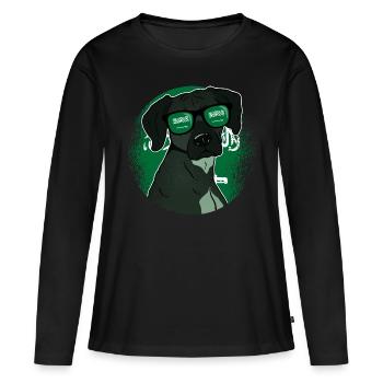 Arabie Saoudite - T-shirt manches longues Premium bio Femme - noir - Devant - Julia (174cm)