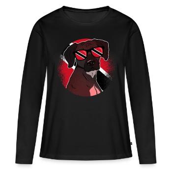 Trinité et Tobago - T-shirt manches longues Premium bio Femme - noir - Devant - Julia (174cm)