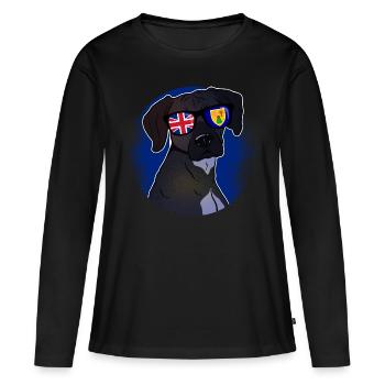 Turks et Caicos (Îles) - T-shirt manches longues Premium bio Femme - noir - Devant - Julia (174cm)