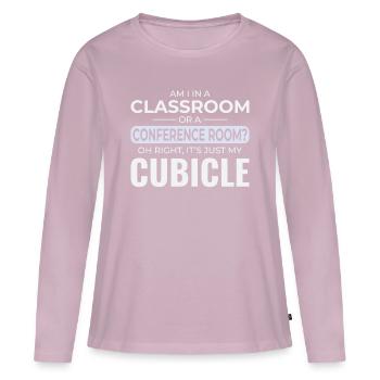 Work Memes Office-Humor Workplace Funny - Women's Premium Organic Long Sleeve Shirt - dusky pink - Front - Julia (174cm)
