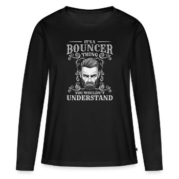 Fête du Club des gardes du corps des gardes du corps des videurs - T-shirt manches longues Premium bio Femme - noir - Devant - Julia (174cm)