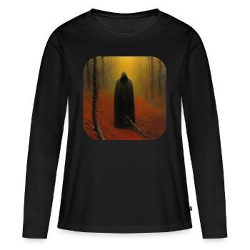 Sinister Demon - Women's Premium Organic Long Sleeve Shirt - black - Front - Julia (174cm)