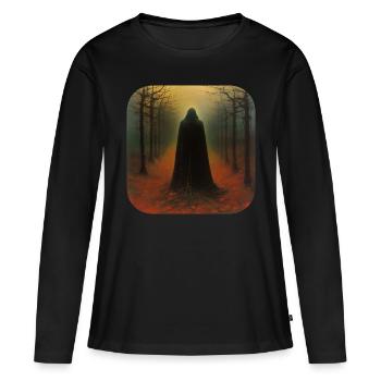 Dark Demon - Women's Premium Organic Long Sleeve Shirt - black - Front - Julia (174cm)