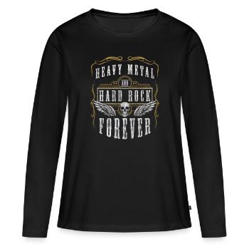Metal Black Metal Festival Concert - T-shirt manches longues Premium bio Femme - noir - Devant - Julia (174cm)