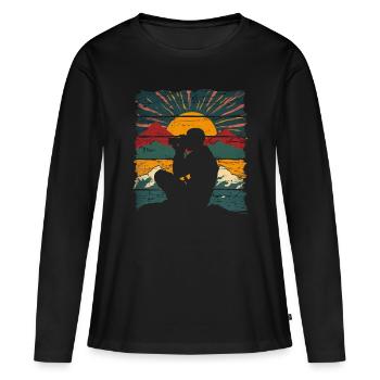 Fotografie Naturfotografie Spiegelreflexkamera - Frauen Premium Bio Langarmshirt - Schwarz - Vorne - Julia (174cm)