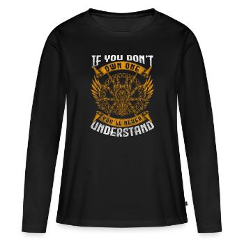 Spinnennetz Netz Terrarium - Frauen Premium Bio Langarmshirt - Schwarz - Vorne - Julia (174cm)