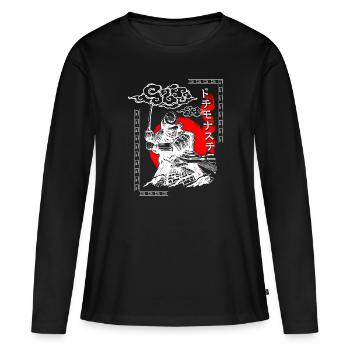 Asien Fabelwesen Sagen Mythisch - Frauen Premium Bio Langarmshirt - Schwarz - Vorne - Julia (174cm)