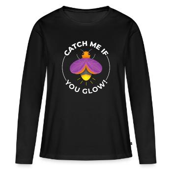 Fireflies Firefly Lightning Bug Insect Collector - Women's Premium Organic Long Sleeve Shirt - black - Front - Julia (174cm)