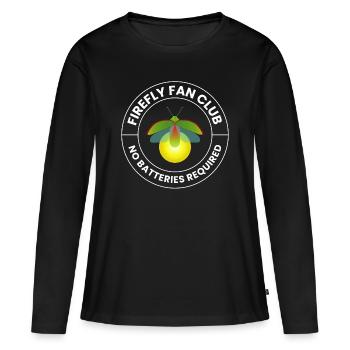 Fireflies Firefly Lightning Bug Insect Collector - Women's Premium Organic Long Sleeve Shirt - black - Front - Julia (174cm)