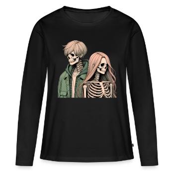 Join the Skeleton Crew Artwork - Women's Premium Organic Long Sleeve Shirt - black - Front - Julia (174cm)