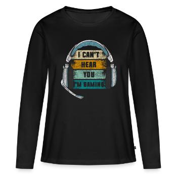 Gaming Streaming - Women's Premium Organic Long Sleeve Shirt - black - Front - Julia (174cm)