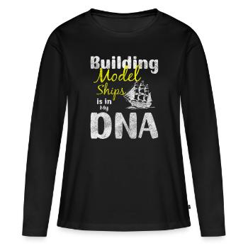 Maquette RC Skipper de bateau - T-shirt manches longues Premium bio Femme - noir - Devant - Julia (174cm)
