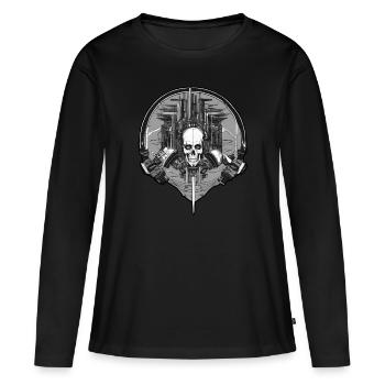 Rave Jumpstyle Music Exciting - Women's Premium Organic Long Sleeve Shirt - black - Front - Julia (174cm)