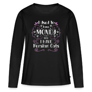 Perser Liebe Weich - Frauen Premium Bio Langarmshirt - Schwarz - Vorne - Julia (174cm)