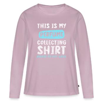 Parfum Beauté Soin du corps Senteur - T-shirt manches longues Premium bio Femme - rose poudré - Devant - Julia (174cm)