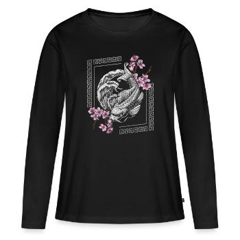 Asien Mythologie Ehrenkodex - Frauen Premium Bio Langarmshirt - Schwarz - Vorne - Julia (174cm)