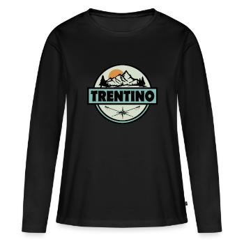 Trentino - Women's Premium Organic Long Sleeve Shirt - black - Front - Julia (174cm)
