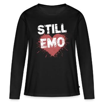 Toujours Emo ! Emo Goth Alternative - T-shirt manches longues Premium bio Femme - noir - Devant - Julia (174cm)