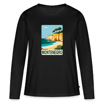 Montenegro - Women's Premium Organic Long Sleeve Shirt - black - Front - Julia (174cm)