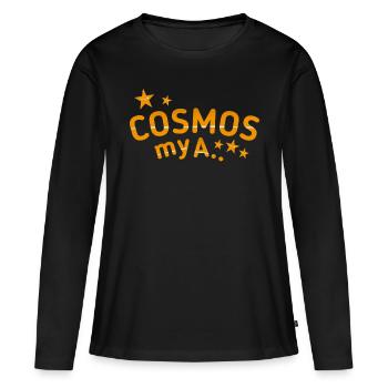 Cosmos Saying Funny - Women's Premium Organic Long Sleeve Shirt - black - Front - Julia (174cm)