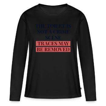 toilette - T-shirt manches longues Premium bio Femme - noir - Devant - Julia (174cm)