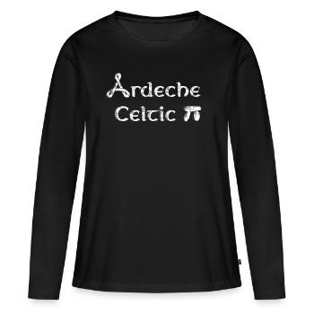 Ardeche celtic - T-shirt manches longues Premium bio Femme - noir - Devant - Julia (174cm)