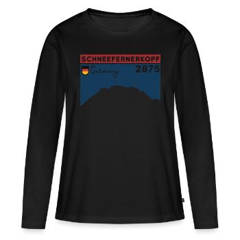 Schneefernerkopf Zugspitze Ascension Souvenir - T-shirt manches longues Premium bio Femme - noir - Devant - Julia (174cm)