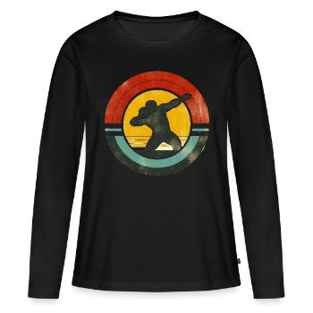 Shot Put - Women's Premium Organic Long Sleeve Shirt - black - Front - Julia (174cm)