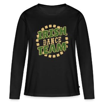 Irish Dance Team - Frauen Premium Bio Langarmshirt - Schwarz - Vorne - Julia (174cm)