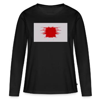 Cube d’éclat - T-shirt manches longues Premium bio Femme - noir - Devant - Julia (174cm)
