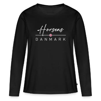 Dänemark - Horsens - Danemark - Danemark - T-shirt manches longues Premium bio Femme - noir - Devant - Julia (174cm)