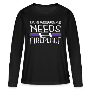 jackhammer birthday present fun - Women's Premium Organic Long Sleeve Shirt - black - Front - Julia (174cm)